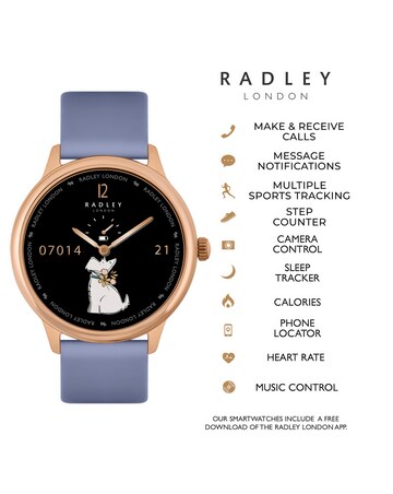 Radley Series 19 Silicone Strap Smart Watch - Denim