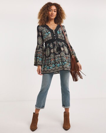 Joe Browns Black Multi Boho Babes Tunic