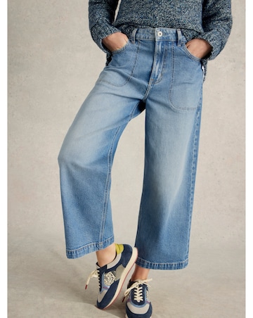 White Stuff Tia Wide Leg Crop Jean