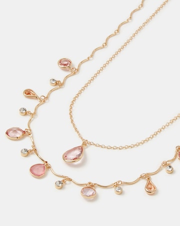 Accessorize 2-Pack Gemstone Pendant Necklaces
