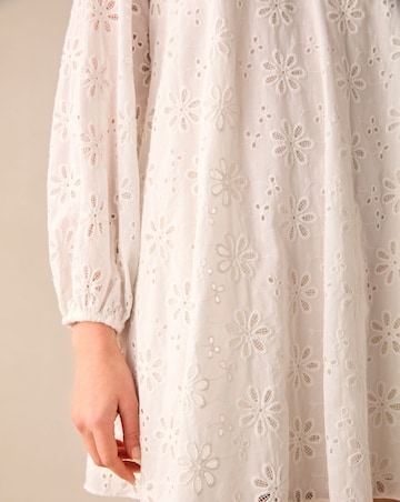 Ro&Zo Broderie V- Neck Swing Dress