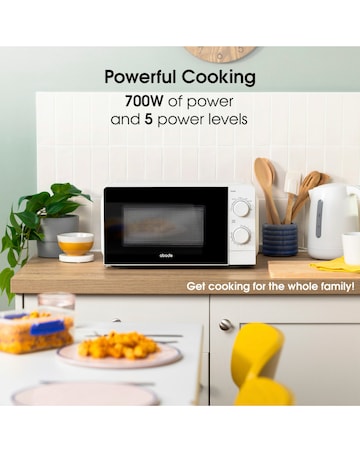 Abode 20 Litre White Manual Microwave