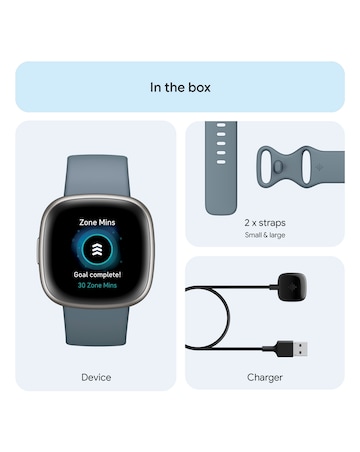 Fitbit Versa 4 Smart Watch - Waterfall Blue