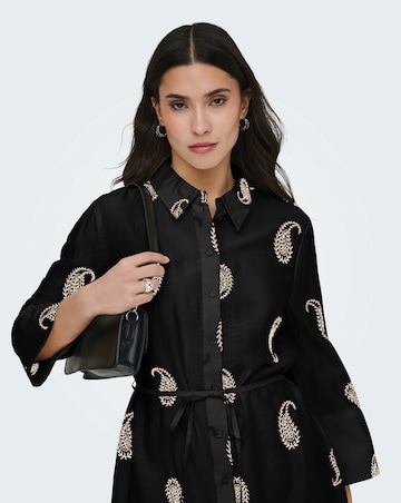 JdY Thea 7/8 Sleeve Embroidery Shirt Dress