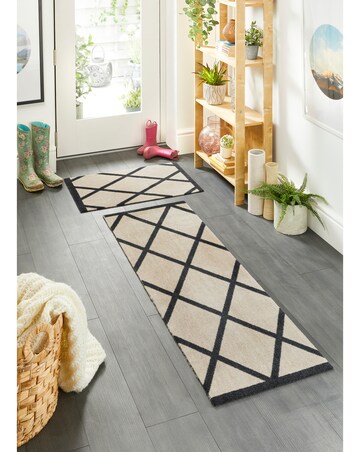 My Mat Border Geo Washable Runner