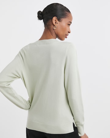 Green V Neck Jumper