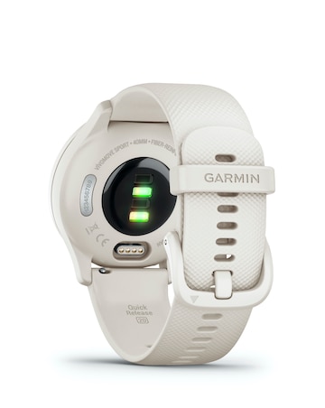 Garmin Vivomove Sport Smart Watch - Ivory with Silicone Band