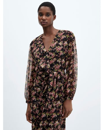 Mango Knot Print Dress