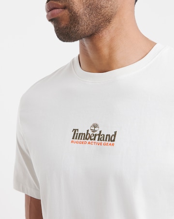 Timberland Washed Back On The Road Back Graphic T-Shirt - White