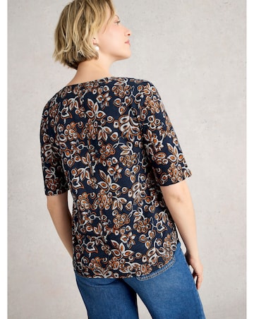 White Stuff Weaver Notch Neck Tee