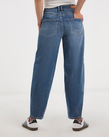 Blue Authentic Barrel Leg Jeans