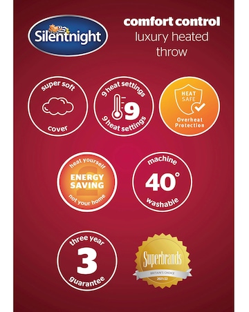 Silentnight Luxury Heated Throw