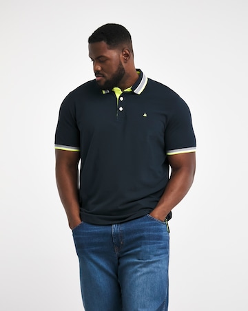 Jack & Jones Premium Paulos Tipped Polo - Navy