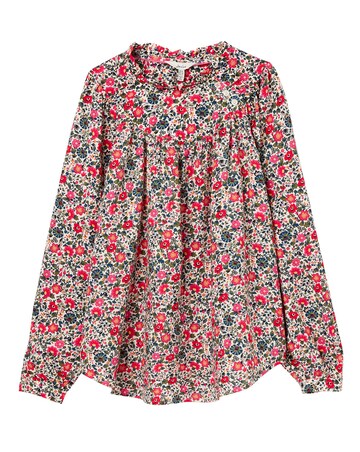 Joules Pop Over Voile Blouse