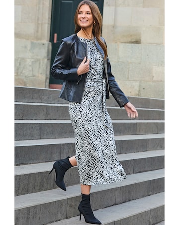 Sosandar Leopard Jersey Dress