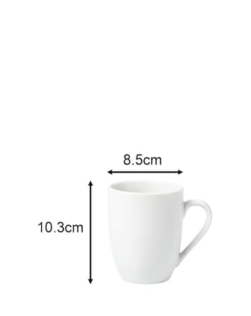 Waterside White Coupe 42 Piece Dinner Set