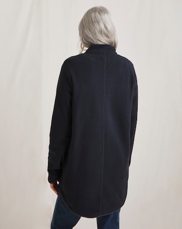 Julipa Longline Fleece With Cord Piping