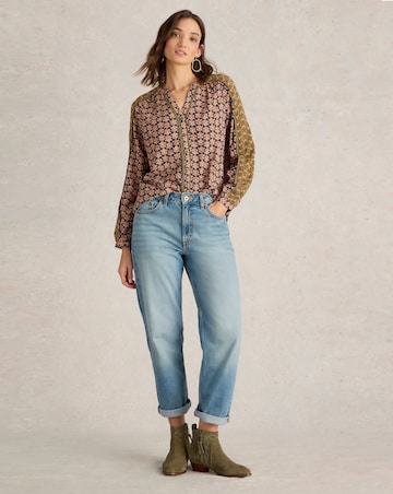 White Stuff Mabel Mixed Print Top