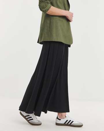 Black Jersey Maxi Skirt