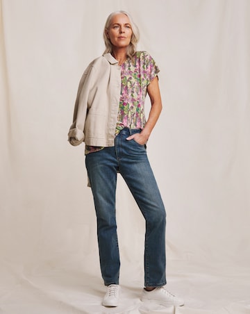 Julipa Jersey Notch Neck Top