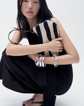 Mango Cotton Midi-Dress with Knot Detail