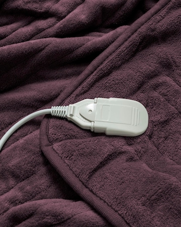 Slumberdown Comfy Hugs Plum Heated Throw