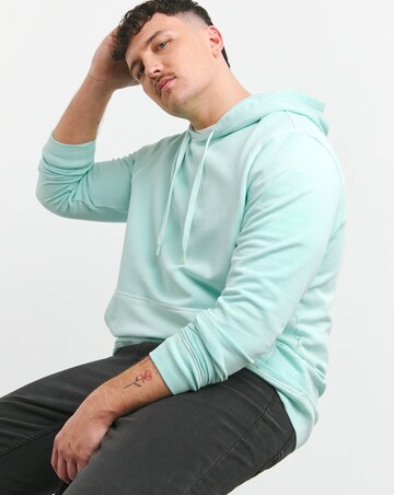 Relaxed Fit Overdyed Hooded Sweat