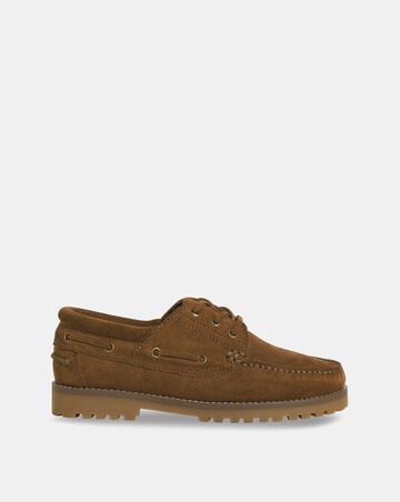 Jack & Jones Brooklyn Suede Boat Shoe - Tan
