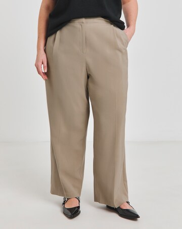 Simply Be Neutral Soft Twill Wide Leg Co-ord Trouser