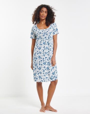 Value Short Sleeve Nightie Floral Print