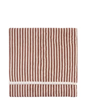 Yard Hebden Stripe Cotton Towel - Pecan