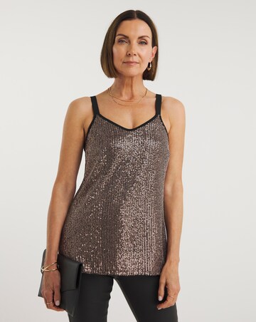 Bronze Sequin Cami