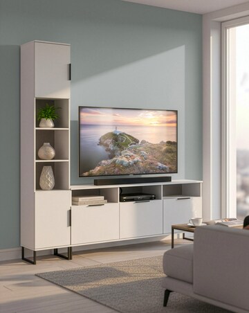Hayden Ready Assembled Left Hand Media Unit