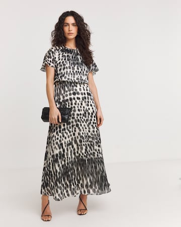 Joanna Hope Blouson Split Sleeve Dress