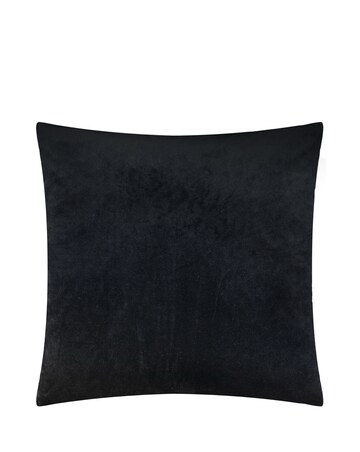 Paoletti Evoke Cut Velvet Large Cushion Cover - Black