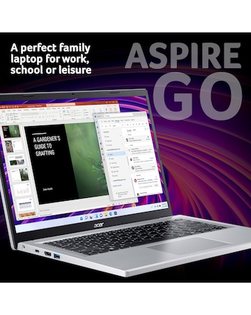 Acer Aspire Go 14 Laptop Slim - 14in FHD ComfyView Intel N200 4GB 256GB