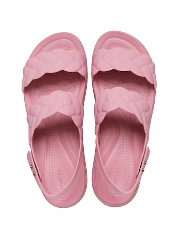 Crocs Rose Brooklyn Woven Low Wedge Sandals
