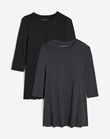 2 Pack Jersey Swing Tunic Plain