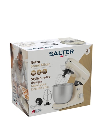 Salter Retro Stand Mixer Cream