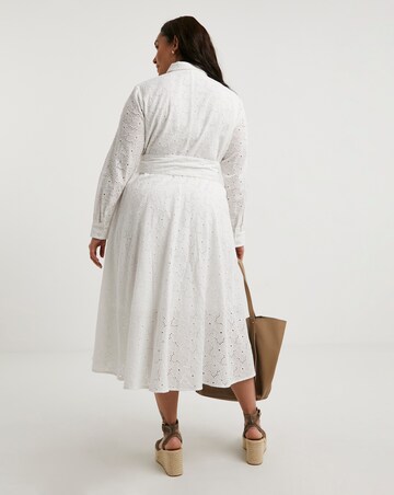 Joe Browns Hannah Cotton Broderie Midaxi Dress