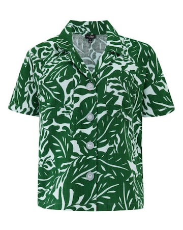 Pour Moi Double Cloth Short Sleeve Revere Pyjama Set