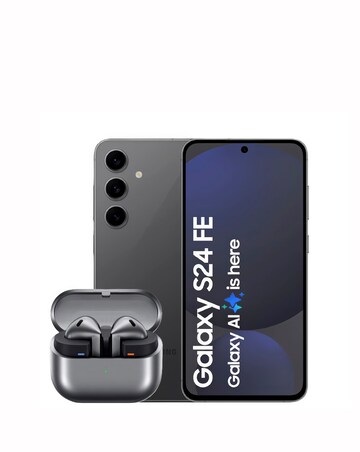 Samsung Galaxy S24 FE 5G 128GB Graphite & Samsung Buds3 Earbuds Silver
