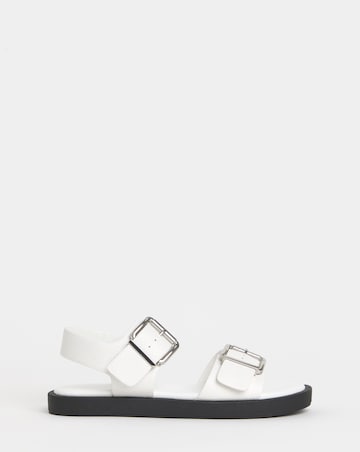 Heidi Two Part Buckle Comfort Sandals - Extra Wide Fit (EEE)