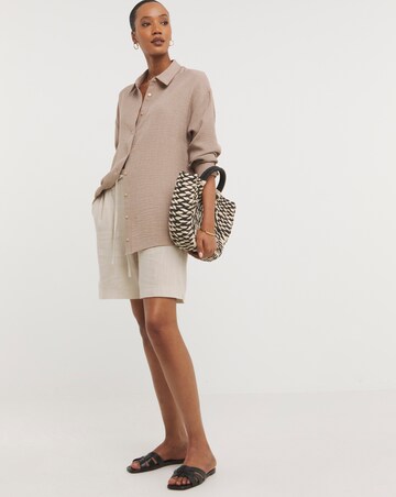 Textured Oversized Shirt