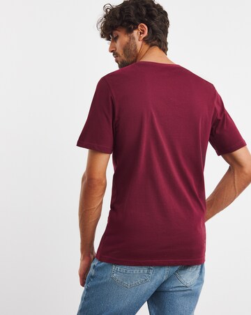 Pure Cotton V-Neck T-shirt Long