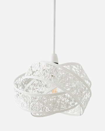 Matte White Fretwork Shade