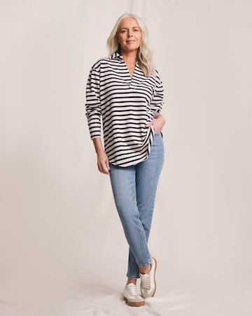 Julipa Pop Over Henley Sweatshirt