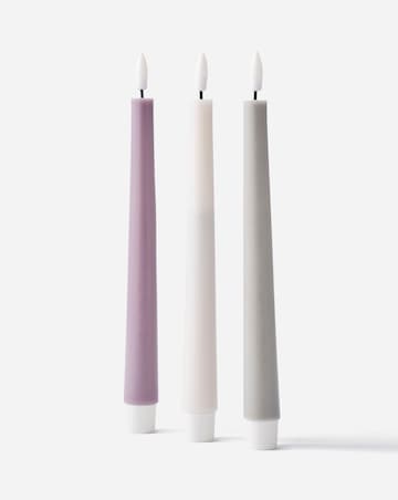 Pastel Taper LED Candles
