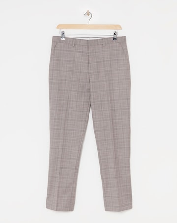 Jordan Burgundy Check Suit Trouser