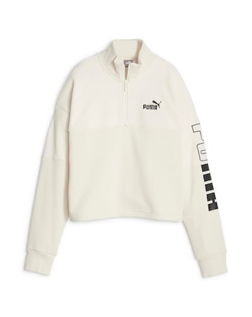 PUMA Colourblock High Neck Crew Sweatshirt